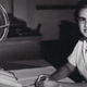 A NASA photo of Katherine Johnson at work.